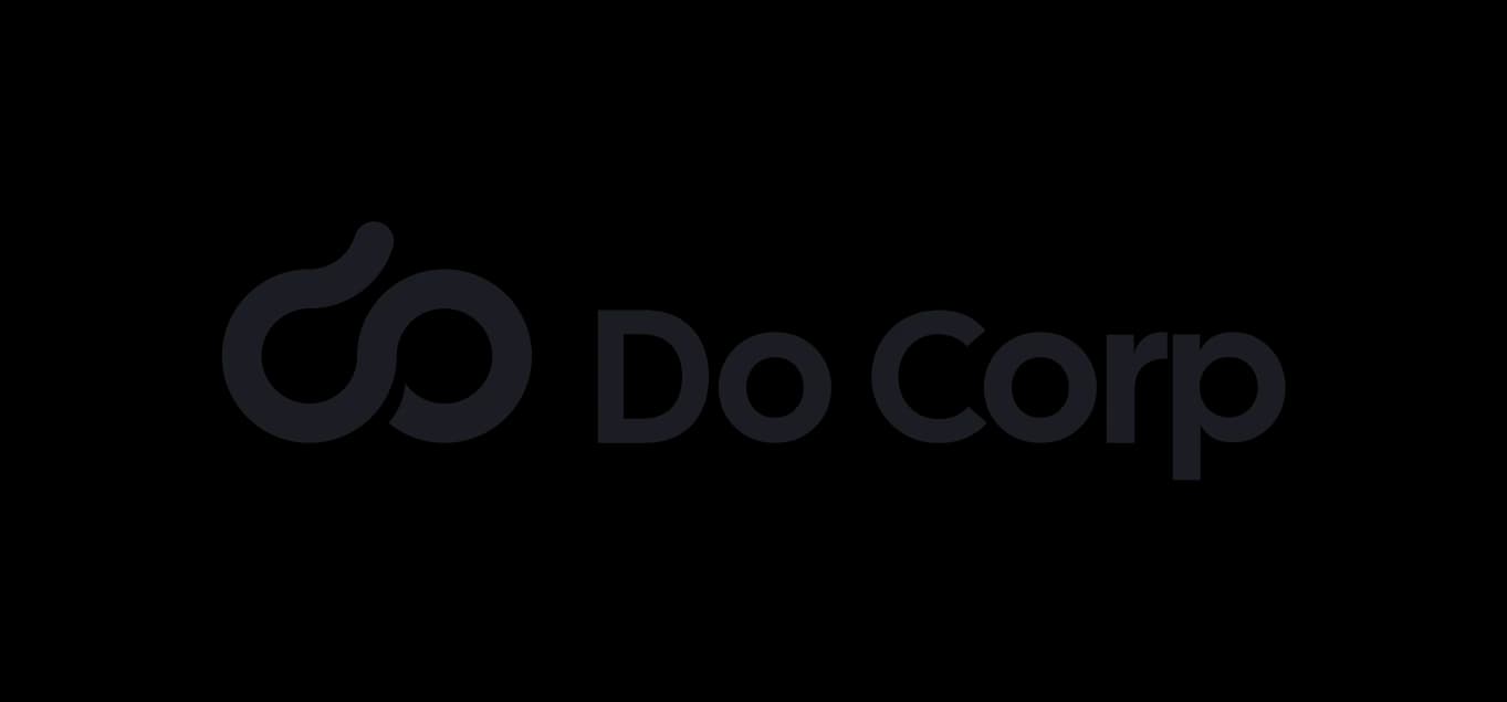 Version finale du logo : monogramme et « Do Corp » en bas de casse.